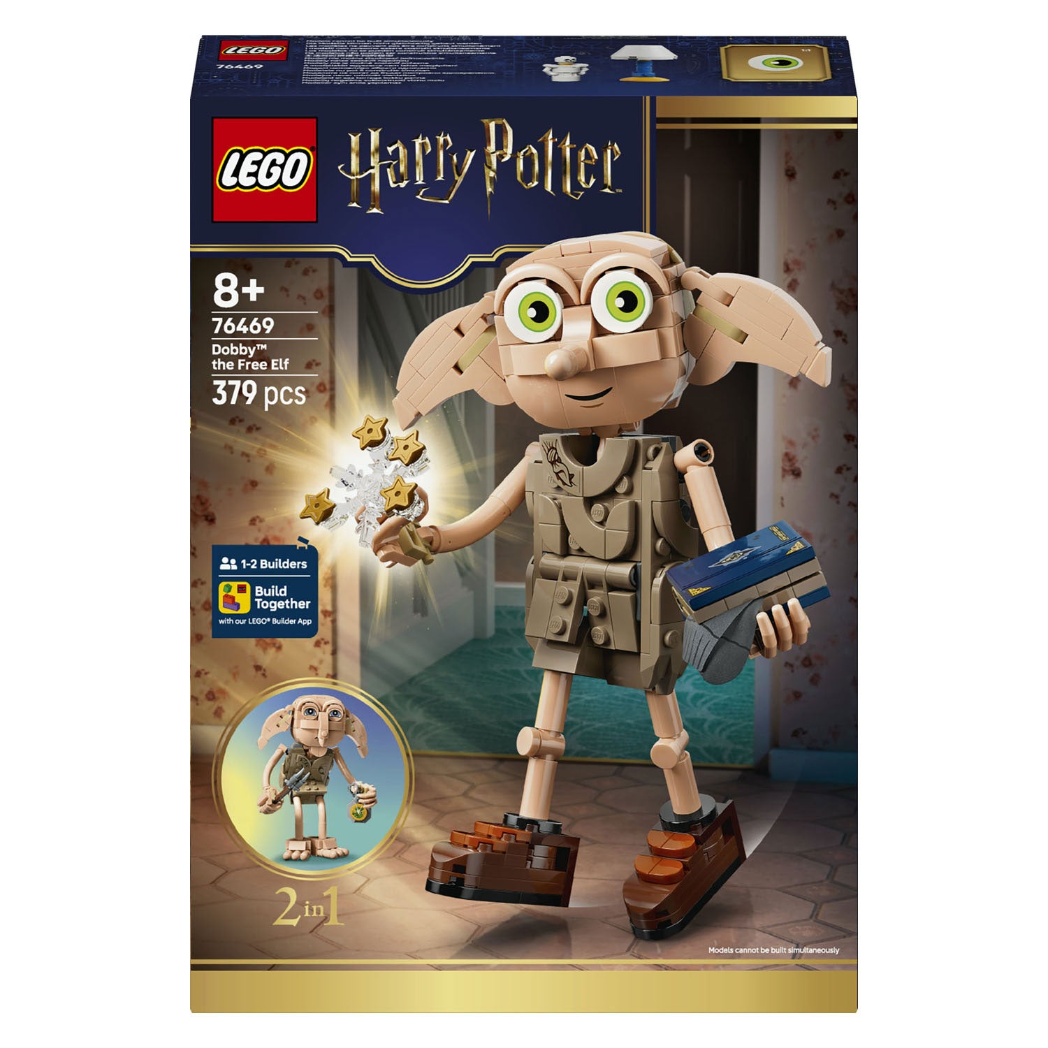 Lego harry potter dobby de vrije elf bouwbaar tovenaarswereld speelgoed voor kinderen 76469
