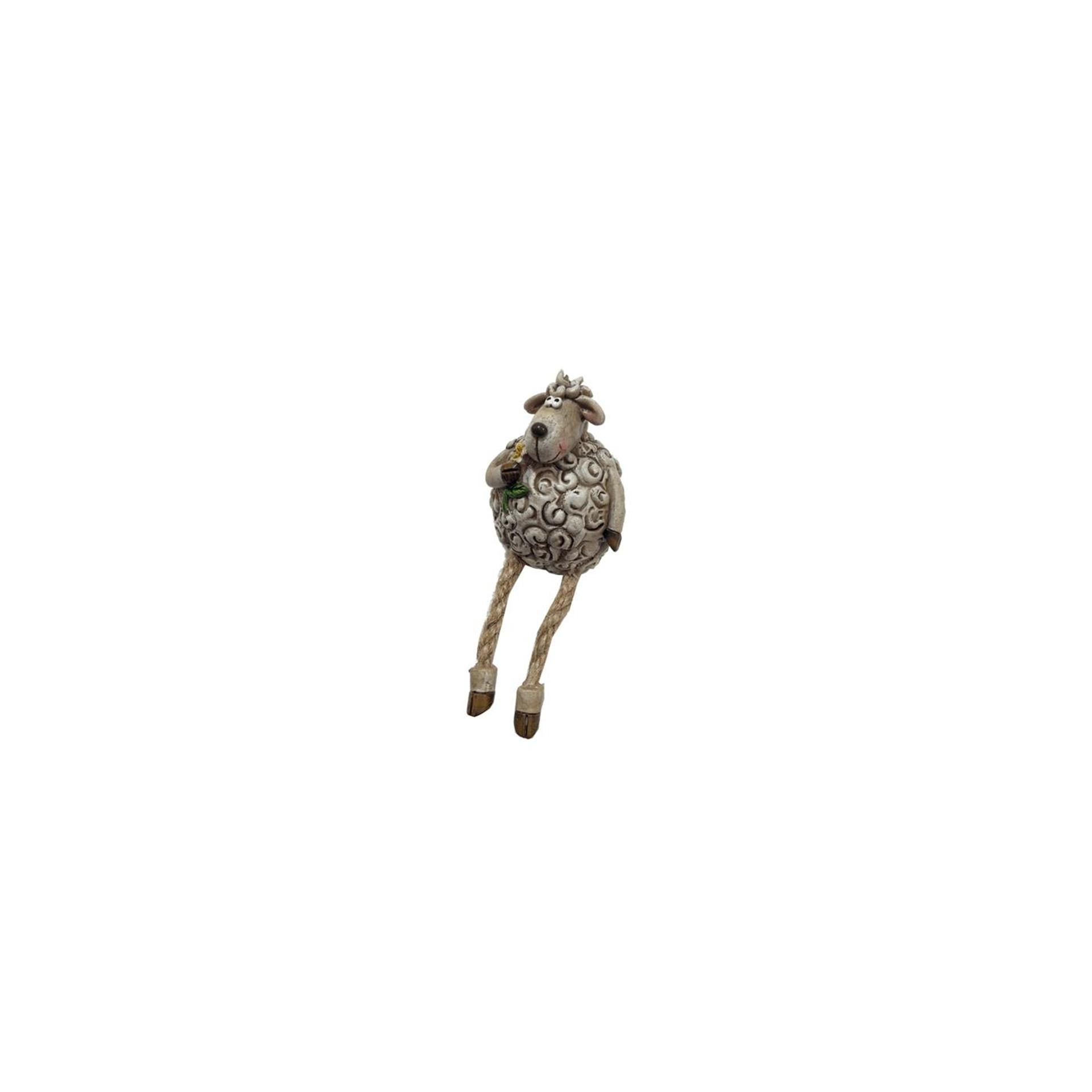 Funny schaap met bungelbeentjes 13cm