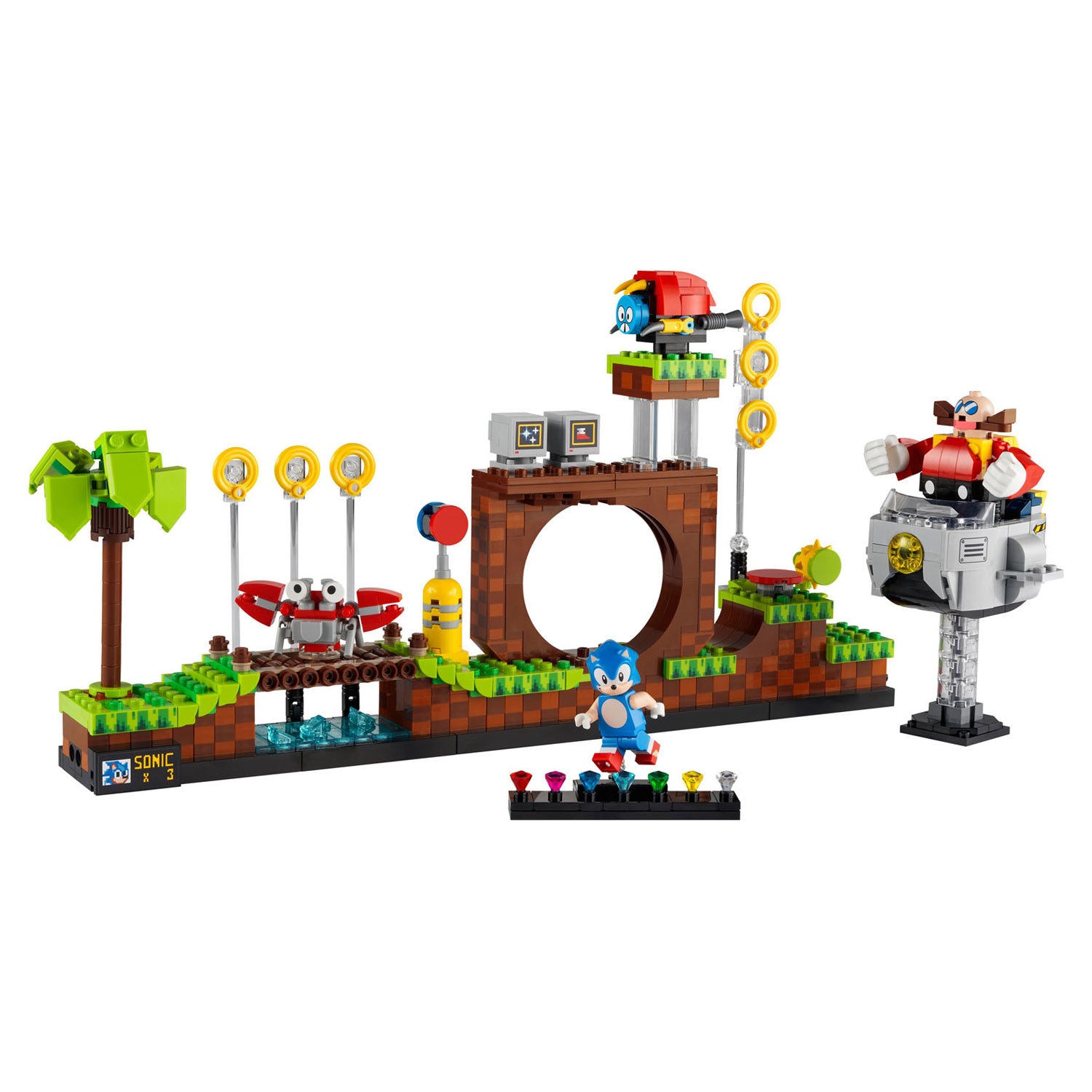 LEGO 21331 Sonic the Hedgehog Groene Heuvelzone