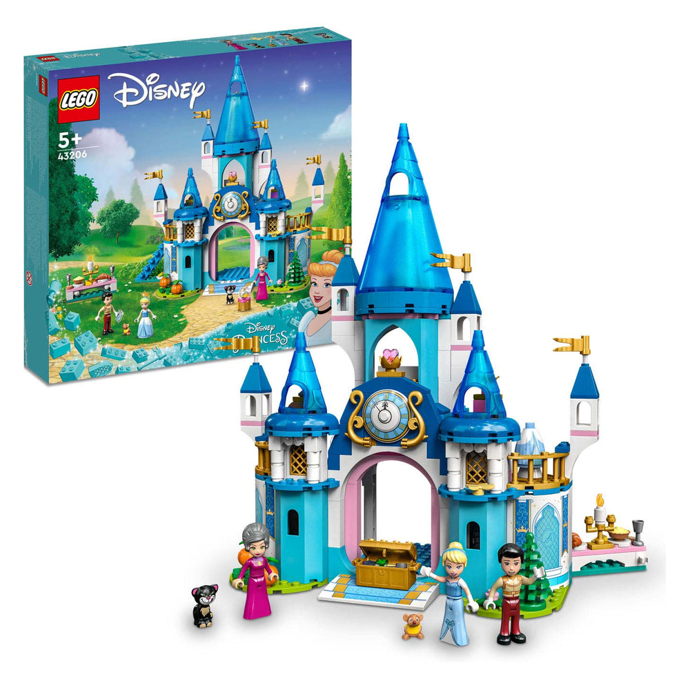 Lego disney princess - het kasteel van assepoester en de knappe prins constructiespeelgoed (43206)