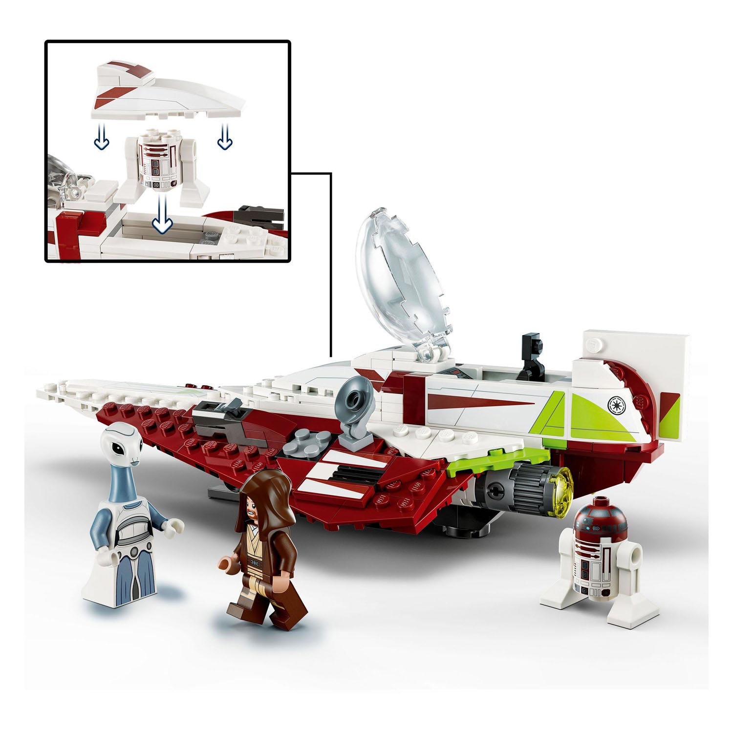 Lego star wars de jedi starfighter van obi-wan kenobi - 75333