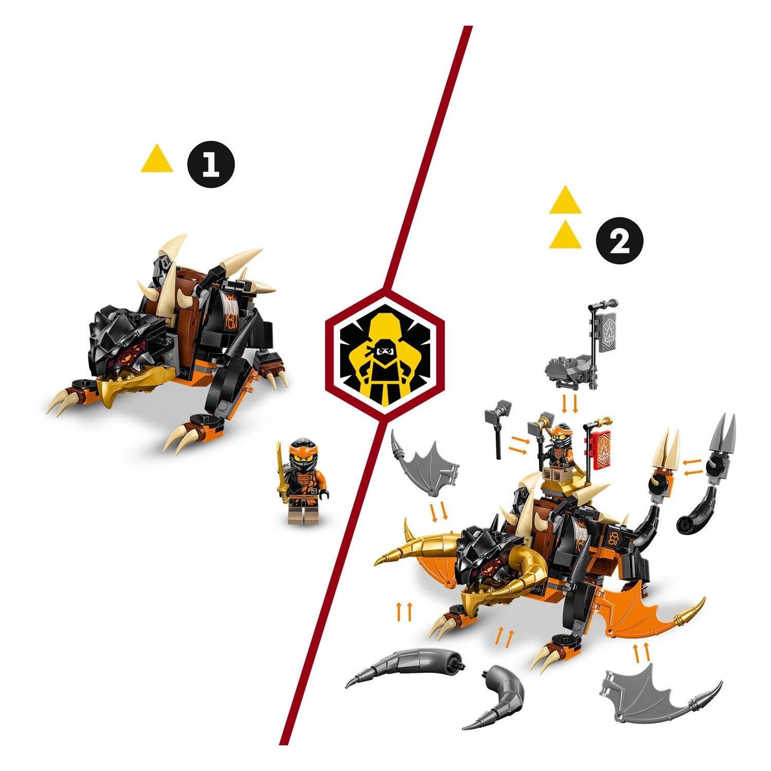 LEGO Ninjago 71782 Coles Aardedraak EVO
