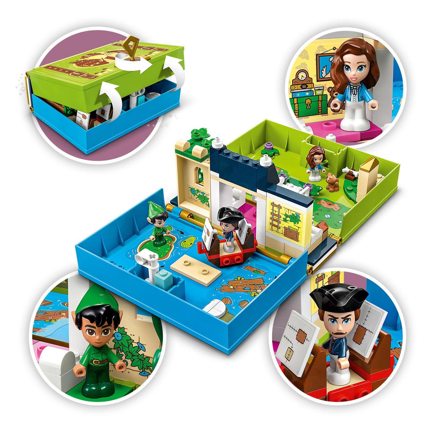 Lego disney - peter pan wendy's verhalenboekavontuur constructiespeelgoed (43220)