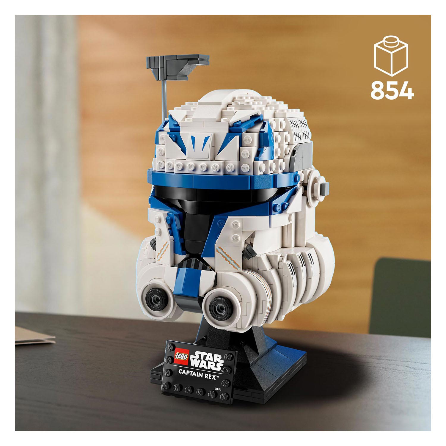 Lego star wars captain rex helm set voor volwassenen, the clone wars collectible - 75349