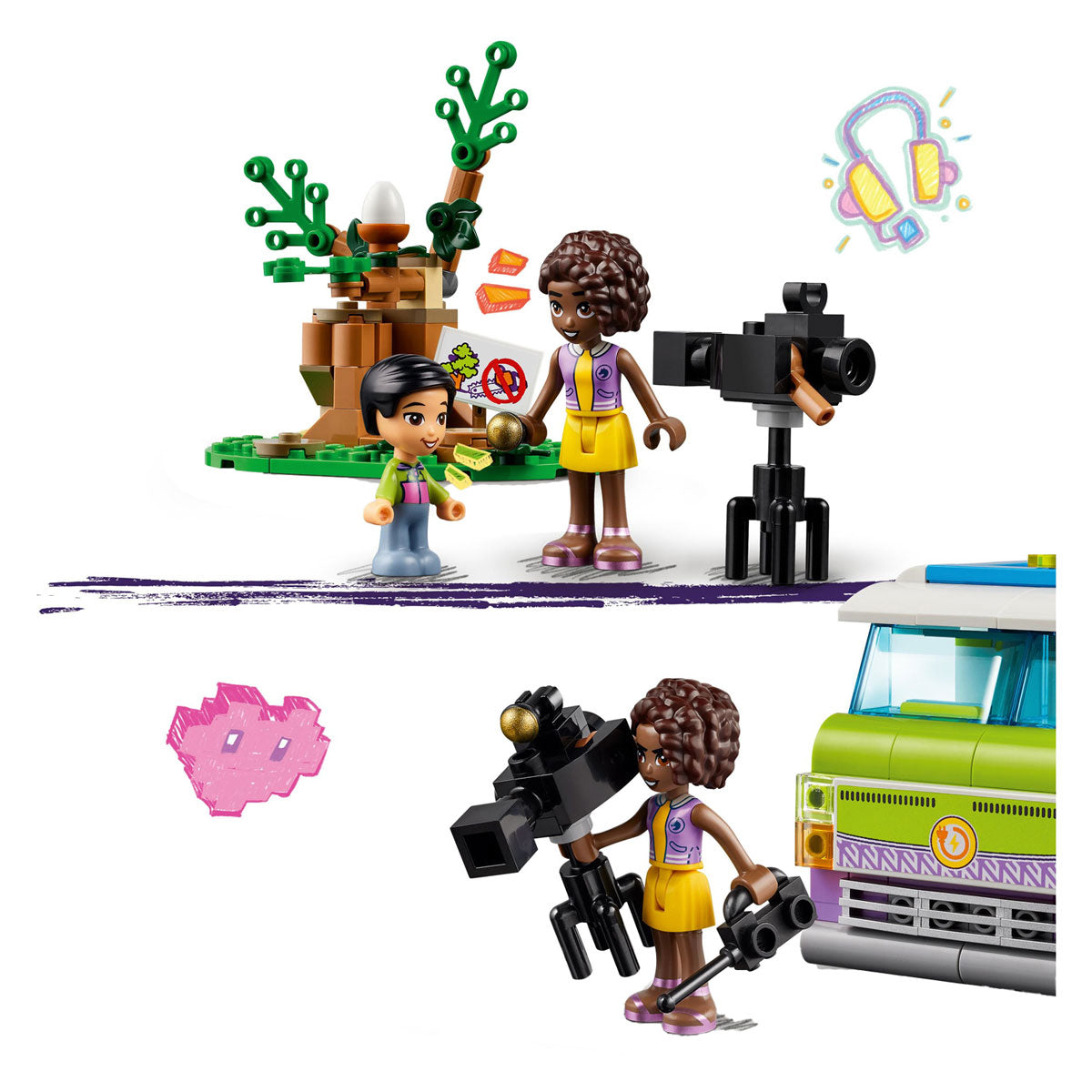 Lego friends 41749 nieuwsbusje