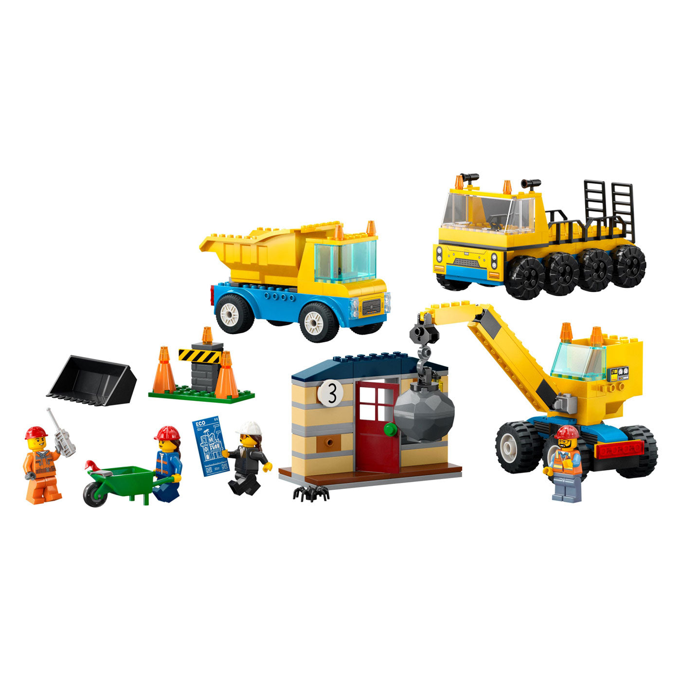 Lego city 60391 kiepwagen, bouwtruck en sloopkraan