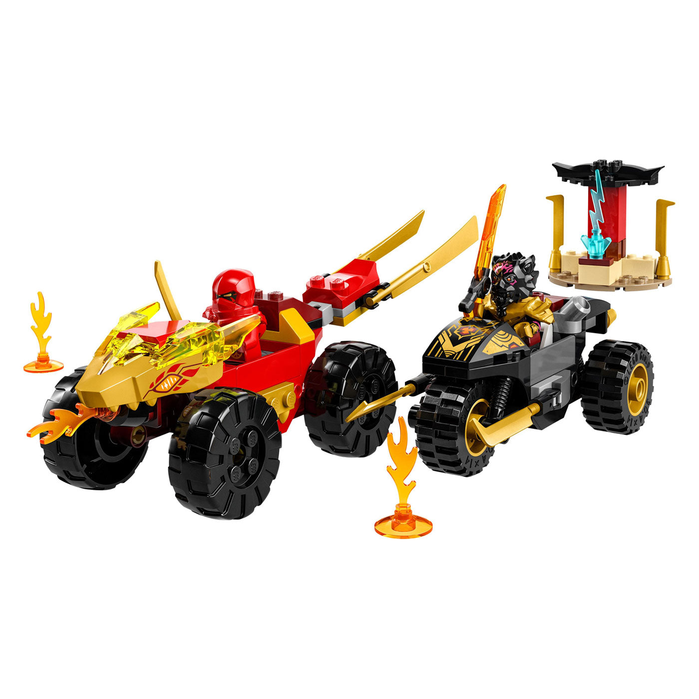 LEGO Ninjago 71789 Kai en Ras' Duel Tussen Auto en Motor