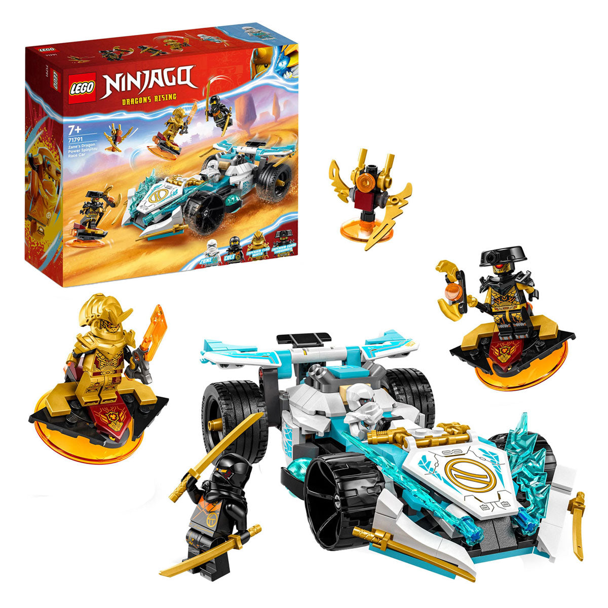 LEGO Ninjago 71791 Zane's Drakenkracht Spinjitzu Racewagen