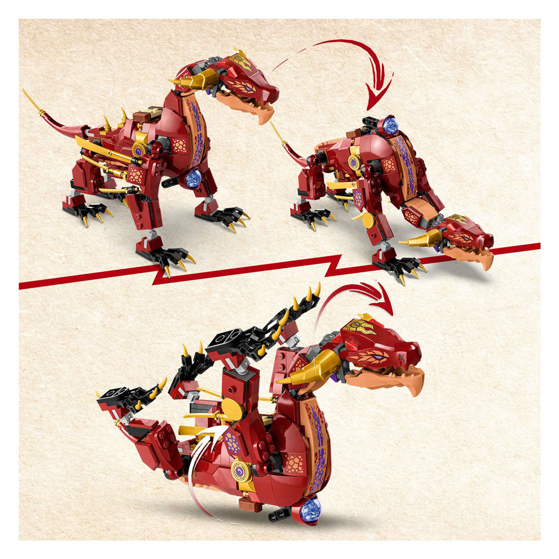 LEGO Ninjago 71793 Heatwave Transformerende Lavadraak