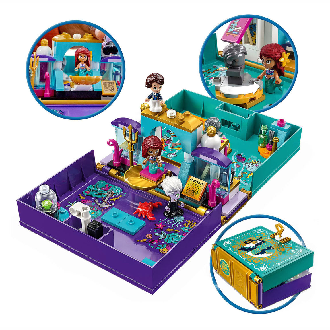 LEGO Disney Prinses 43213 De Kleine Zeemeermin Verhalenboek