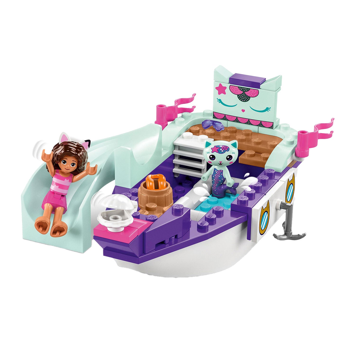 LEGO Gabby's Poppenhuis 10786 Vertroetelschip van Gabby en Meerminkat