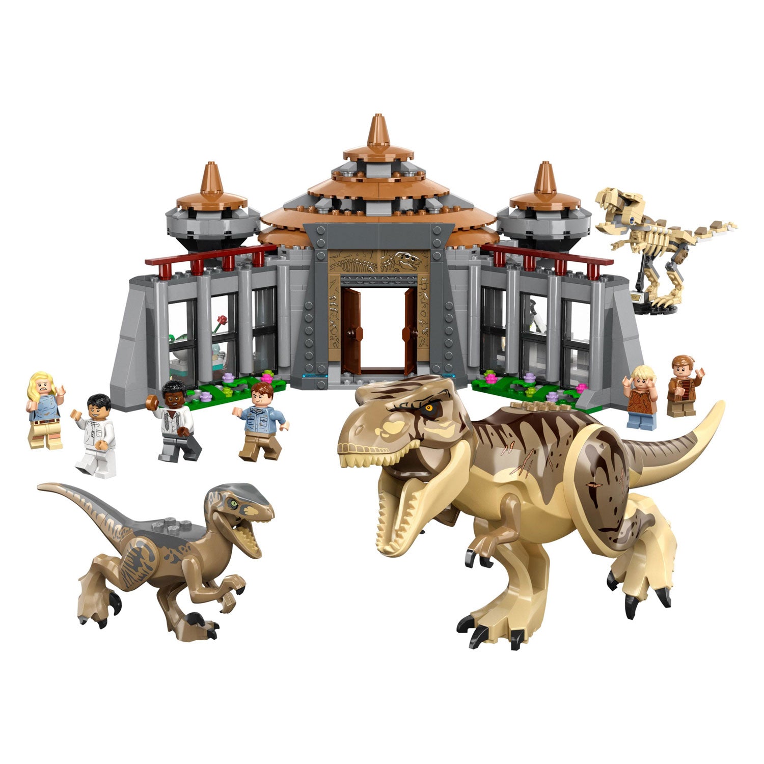 LEGO Jurassic Park 76961 Bezoekerscentrum: T. rex raptor aanval