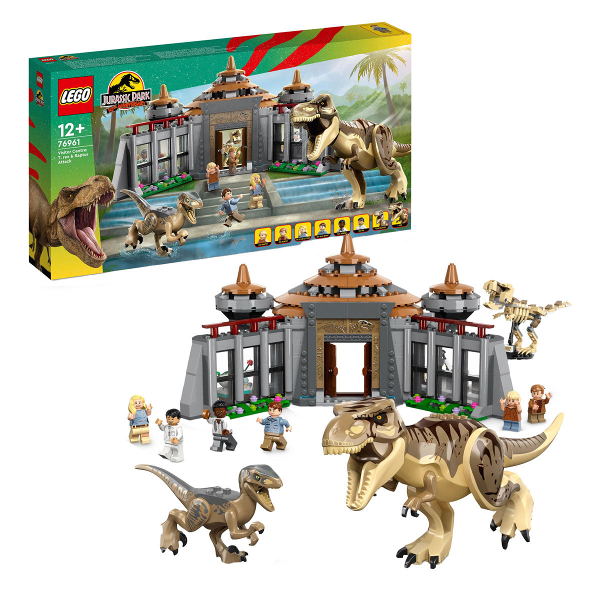LEGO Jurassic Park 76961 Bezoekerscentrum: T. rex raptor aanval