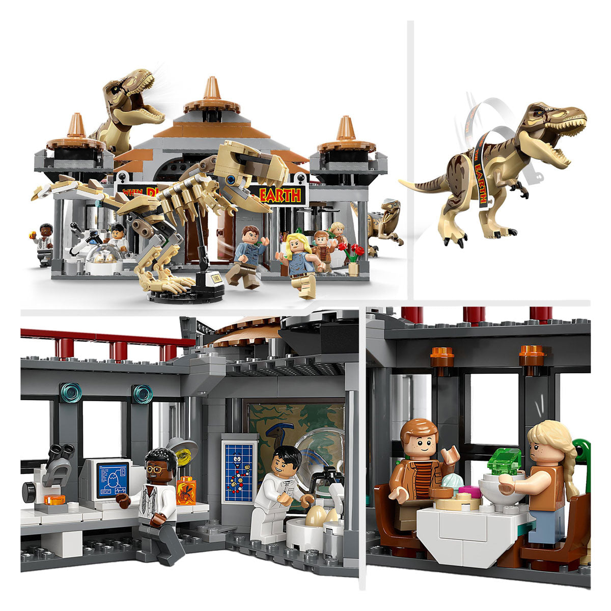 LEGO Jurassic Park 76961 Bezoekerscentrum: T. rex raptor aanval