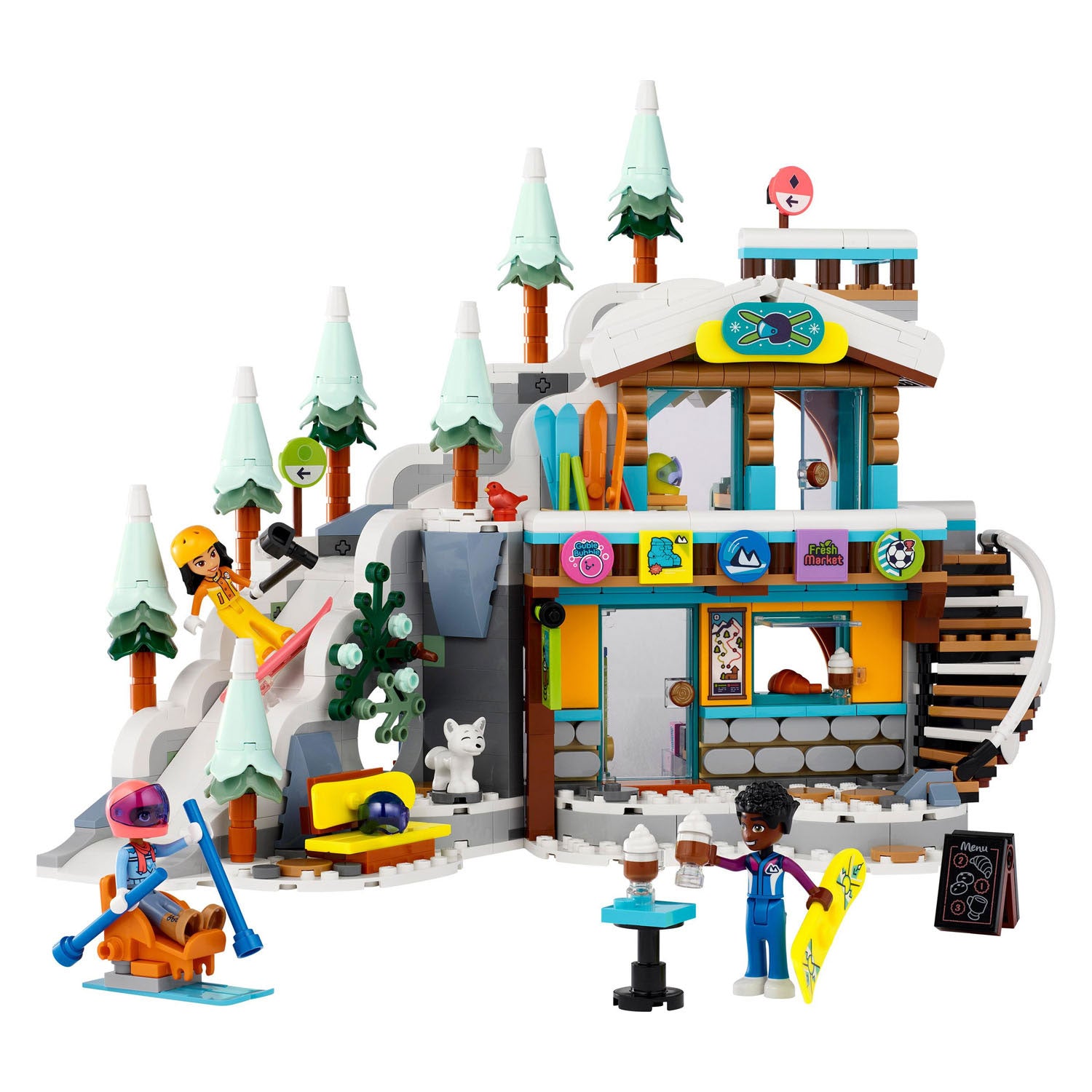 LEGO Friends 41756 Vakantie Skipiste en Cafe