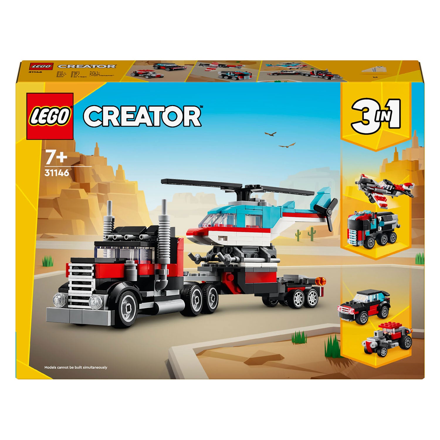 Lego LEGO Creator 31146 Vrachtwagen met helikopter