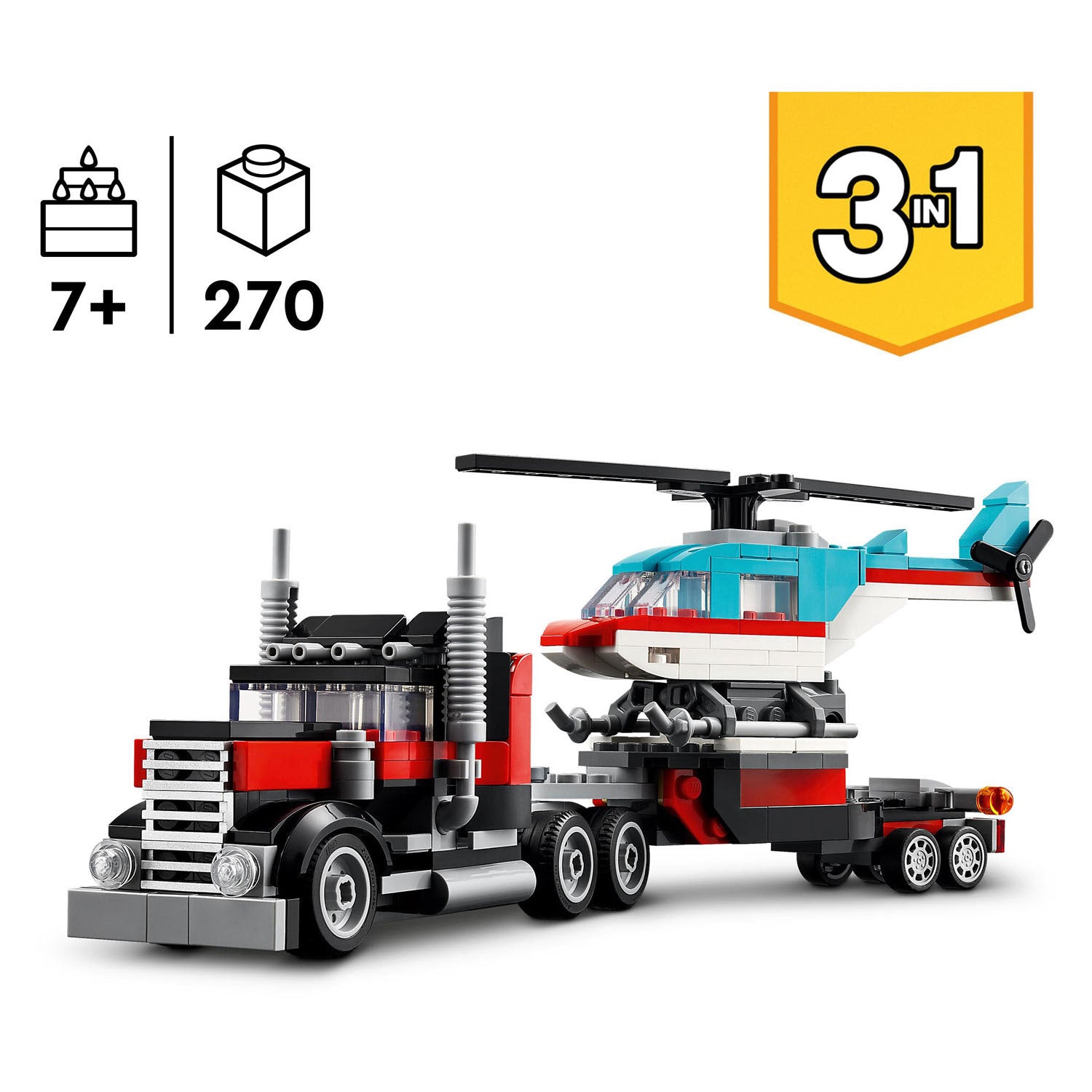 Lego LEGO Creator 31146 Vrachtwagen met helikopter