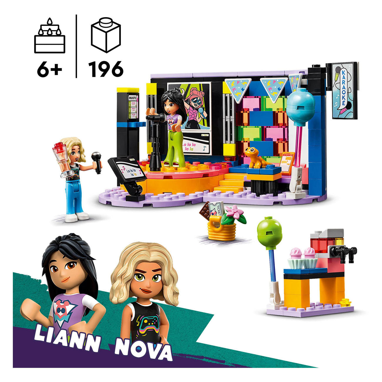 Lego friends - karaoke muziekfeestje constructiespeelgoed (42610)