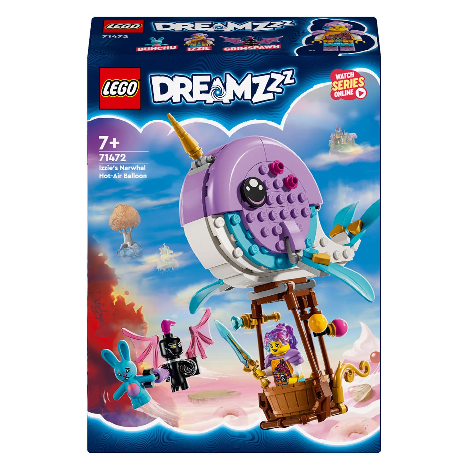 LEGO DREAMZzz 71472 Izzie's Narwal-Luchtballon
