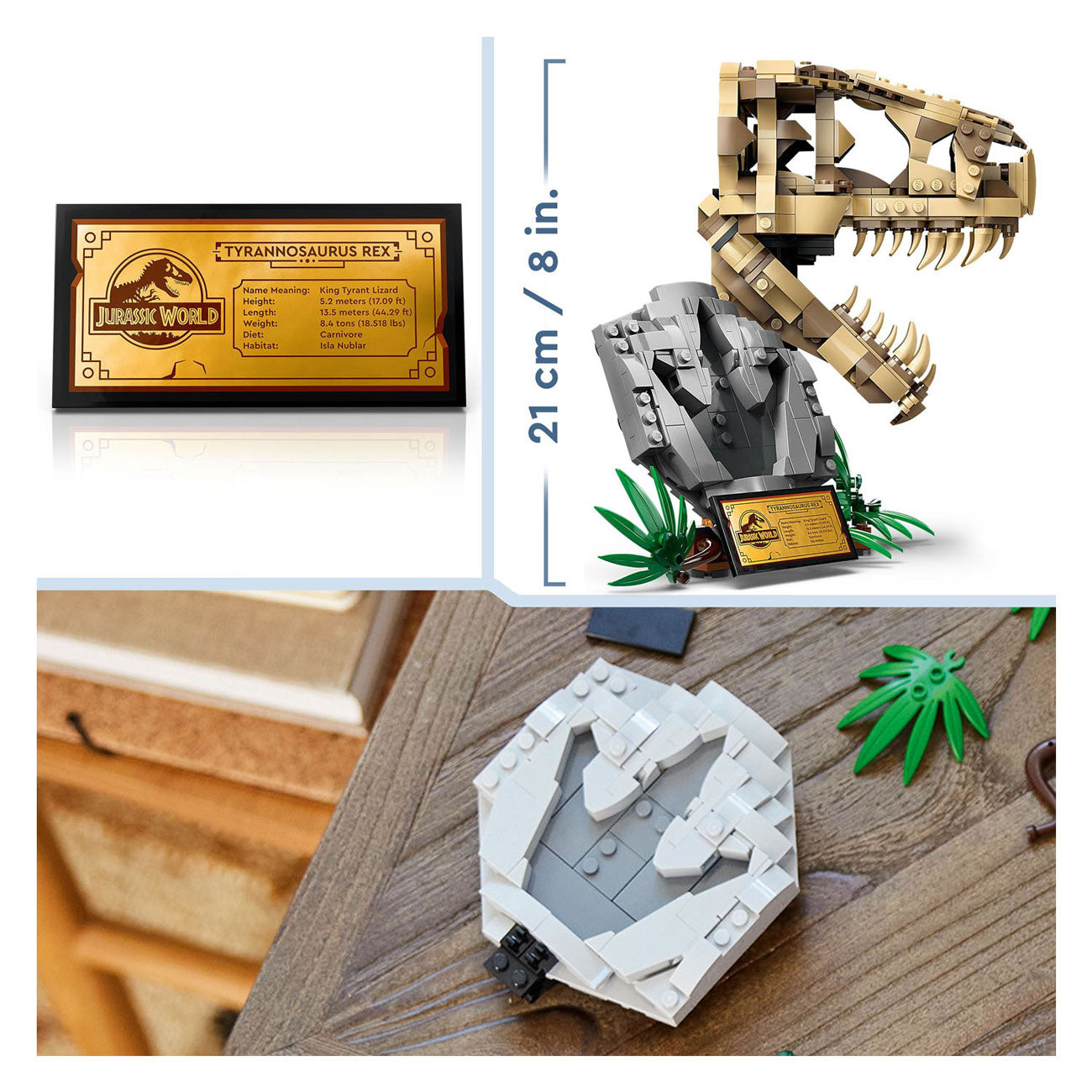 Lego LEGO Jurassic World 76964 Dinosaurusfossielen: T-Rex Schedel