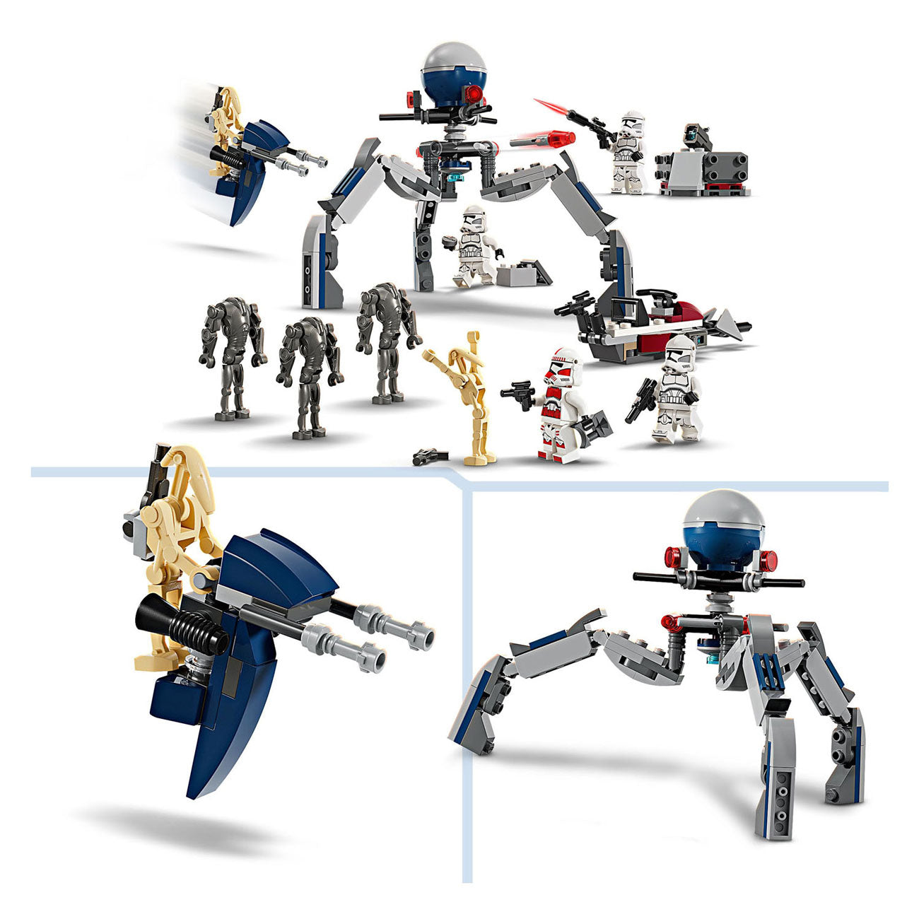 Lego star wars 75372 clone trooper en battle droid battle pack