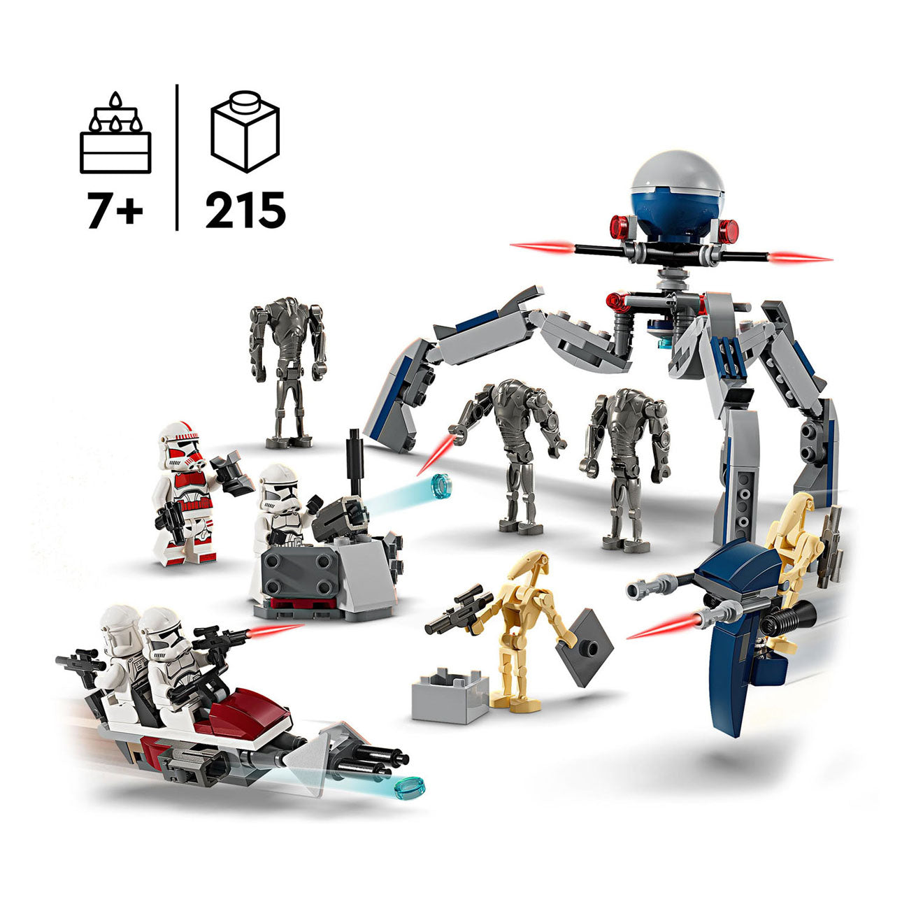 Lego LEGO Star Wars 75372 Clone Trooper en Battle Droid Battle Pack