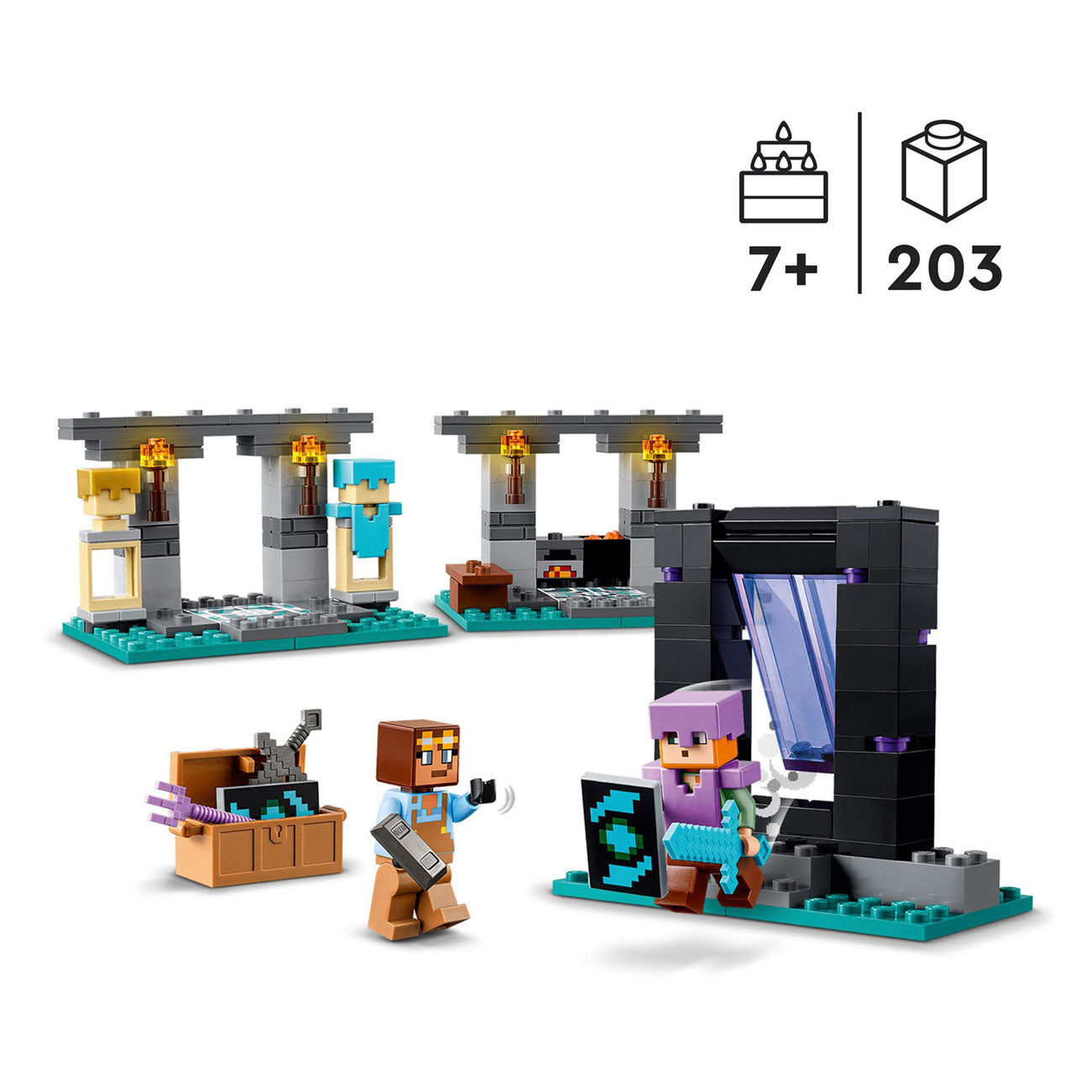 Lego LEGO Minecraft 21252 De Wapensmederij