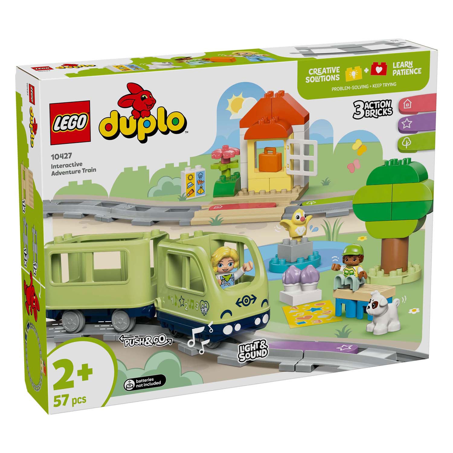 Lego duplo stad - interactieve avonturentrein constructiespeelgoed (10427)