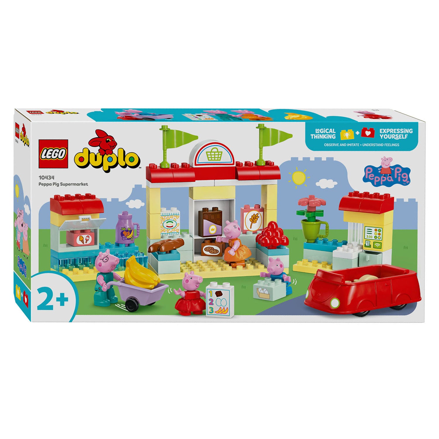 Lego duplo 10434 peppa grote supermarkt