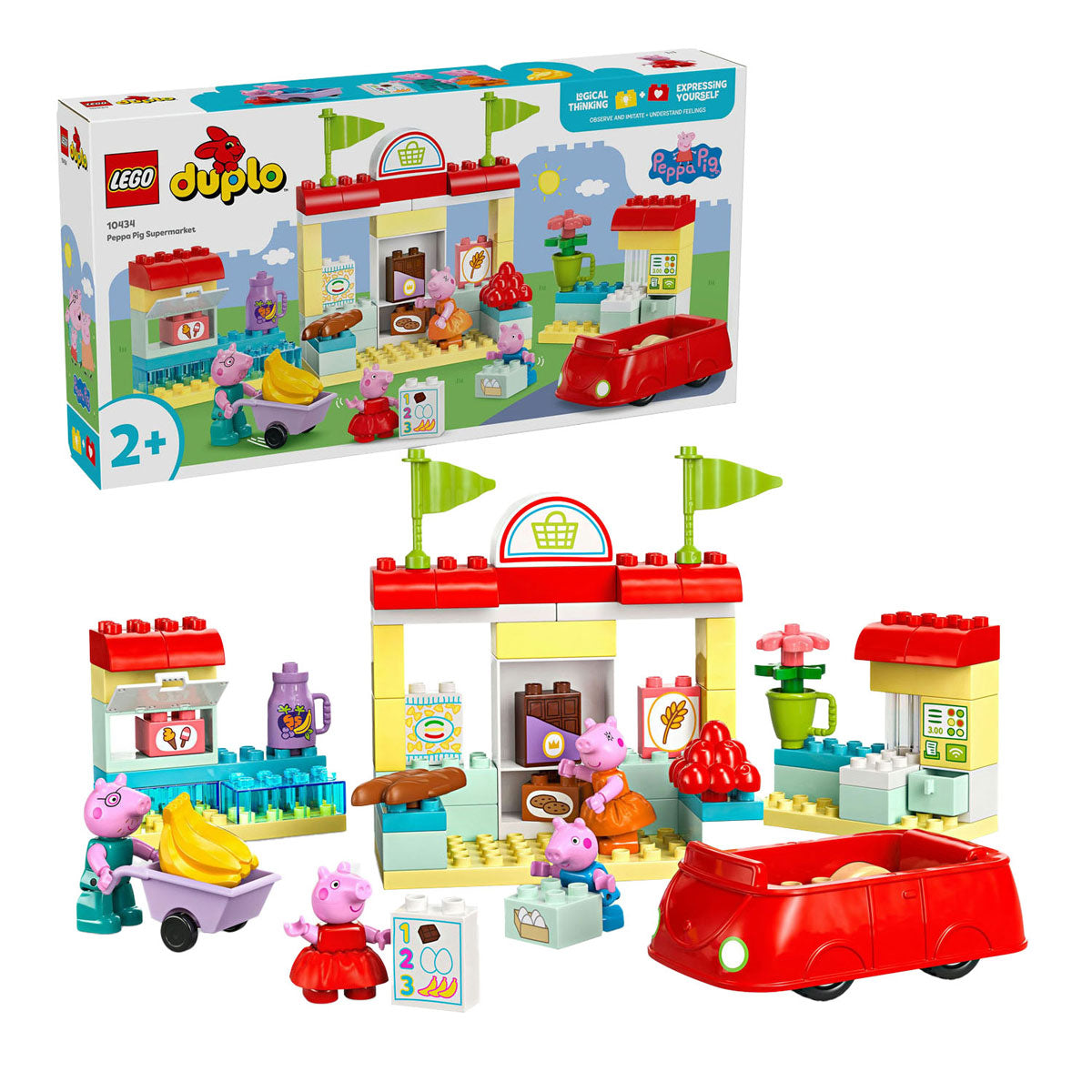 Lego duplo 10434 peppa grote supermarkt