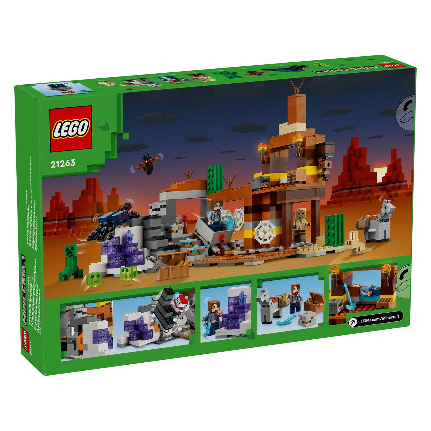 Lego minecraft 21263 de woestenijmijnschacht
