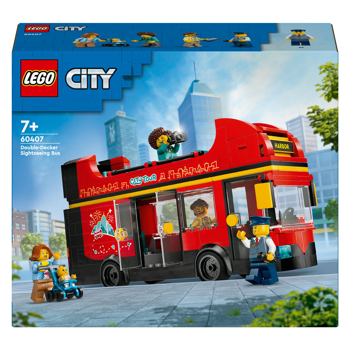 Lego city 60407 toeristische rode dubbeldekker