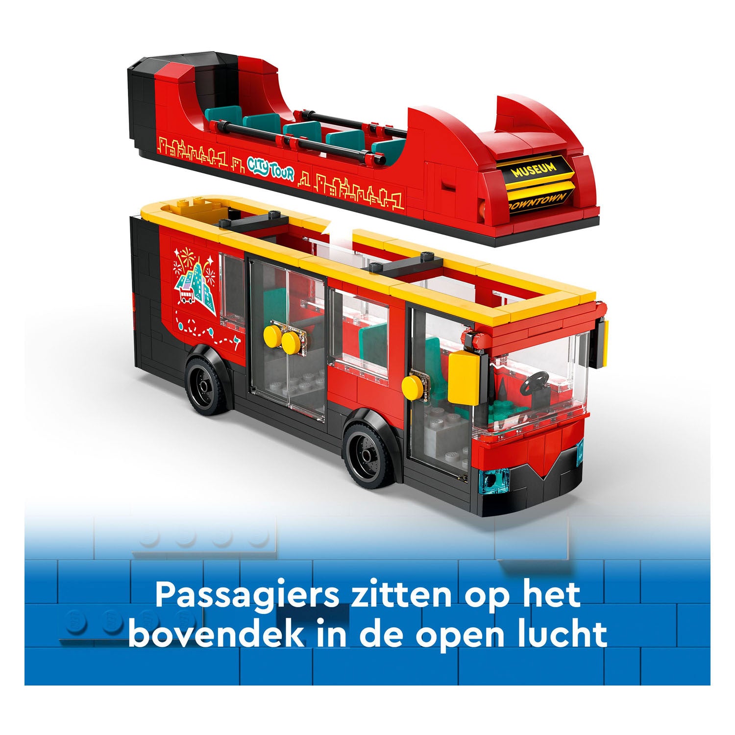 Lego city 60407 toeristische rode dubbeldekker