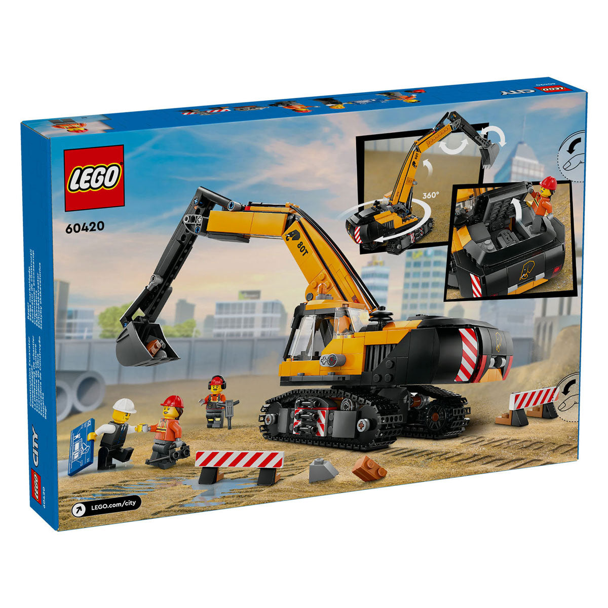 Lego city 60420 gele graafmachine
