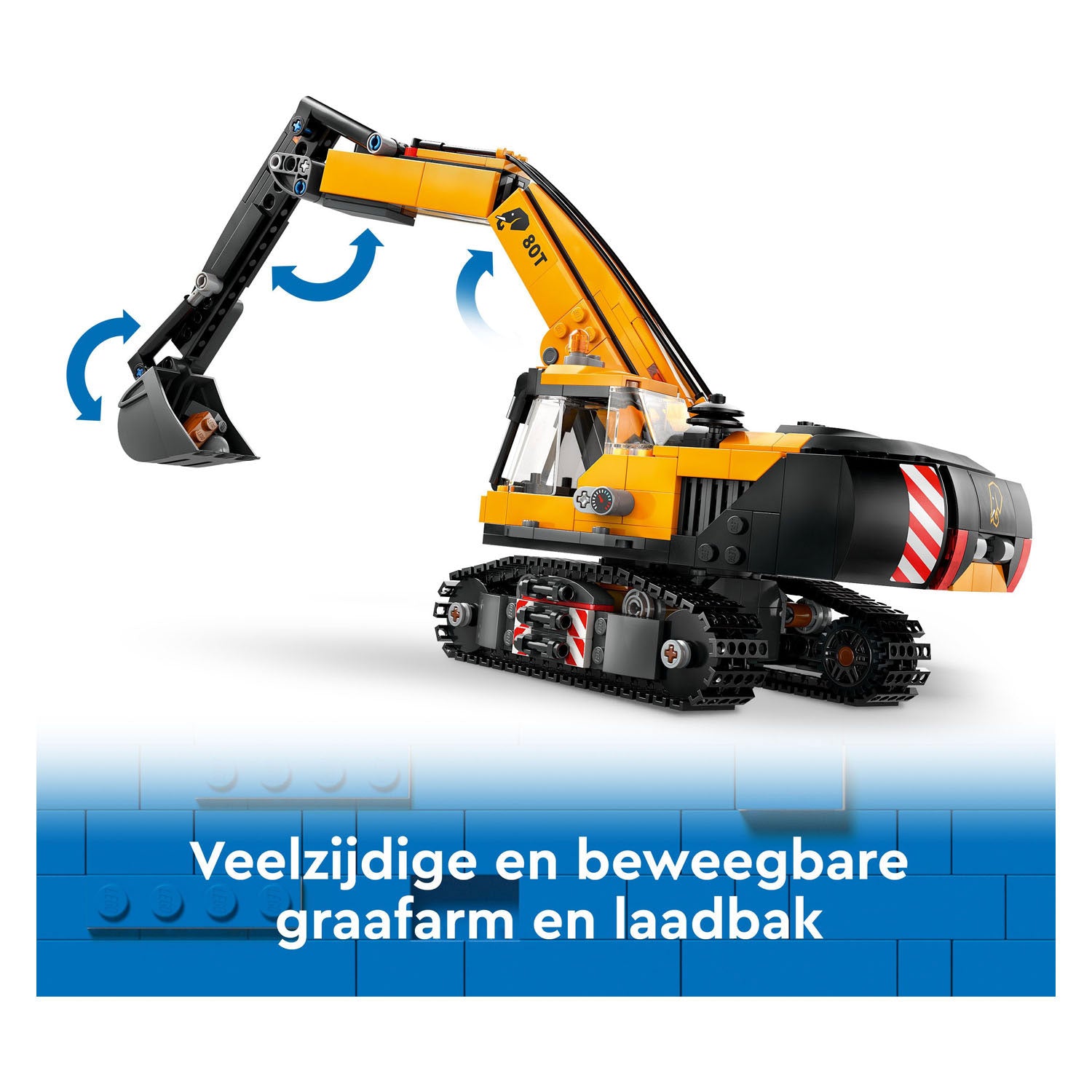 Lego city 60420 gele graafmachine