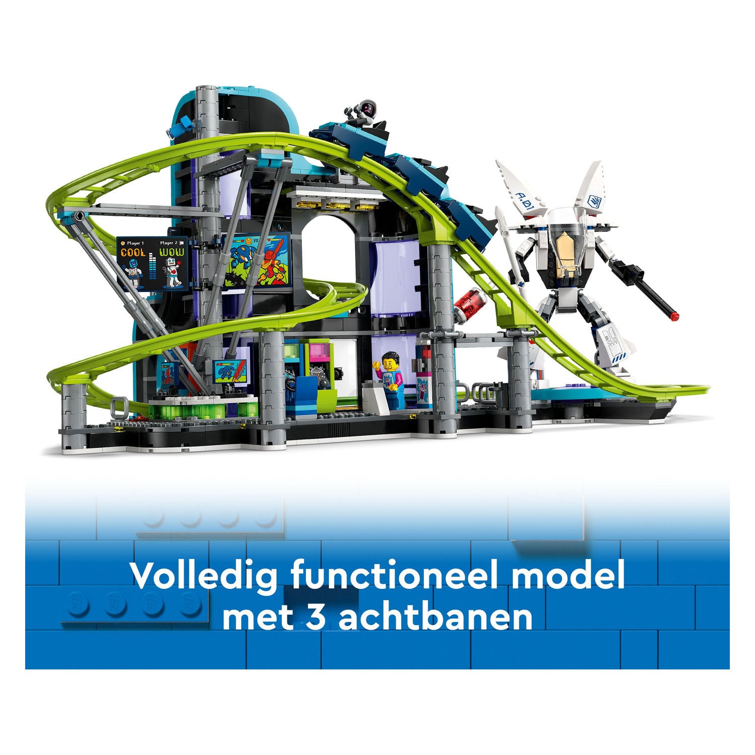 Lego city 60421 achtbaan in robotwereld