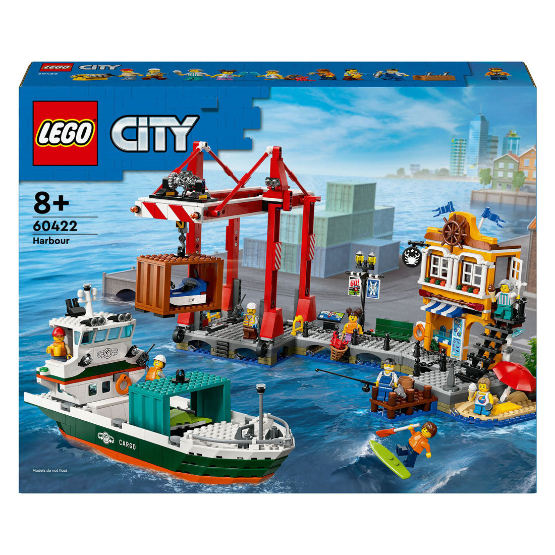 Lego city 60422 haven met vrachtschip