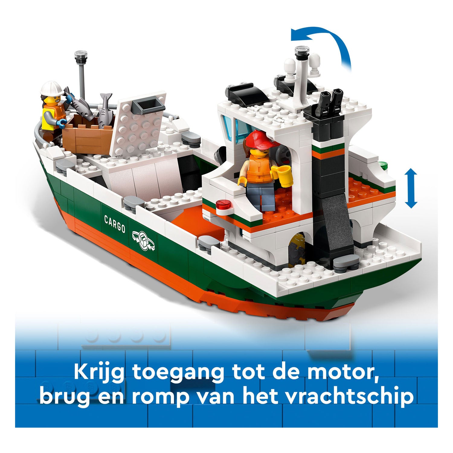 Lego city 60422 haven met vrachtschip