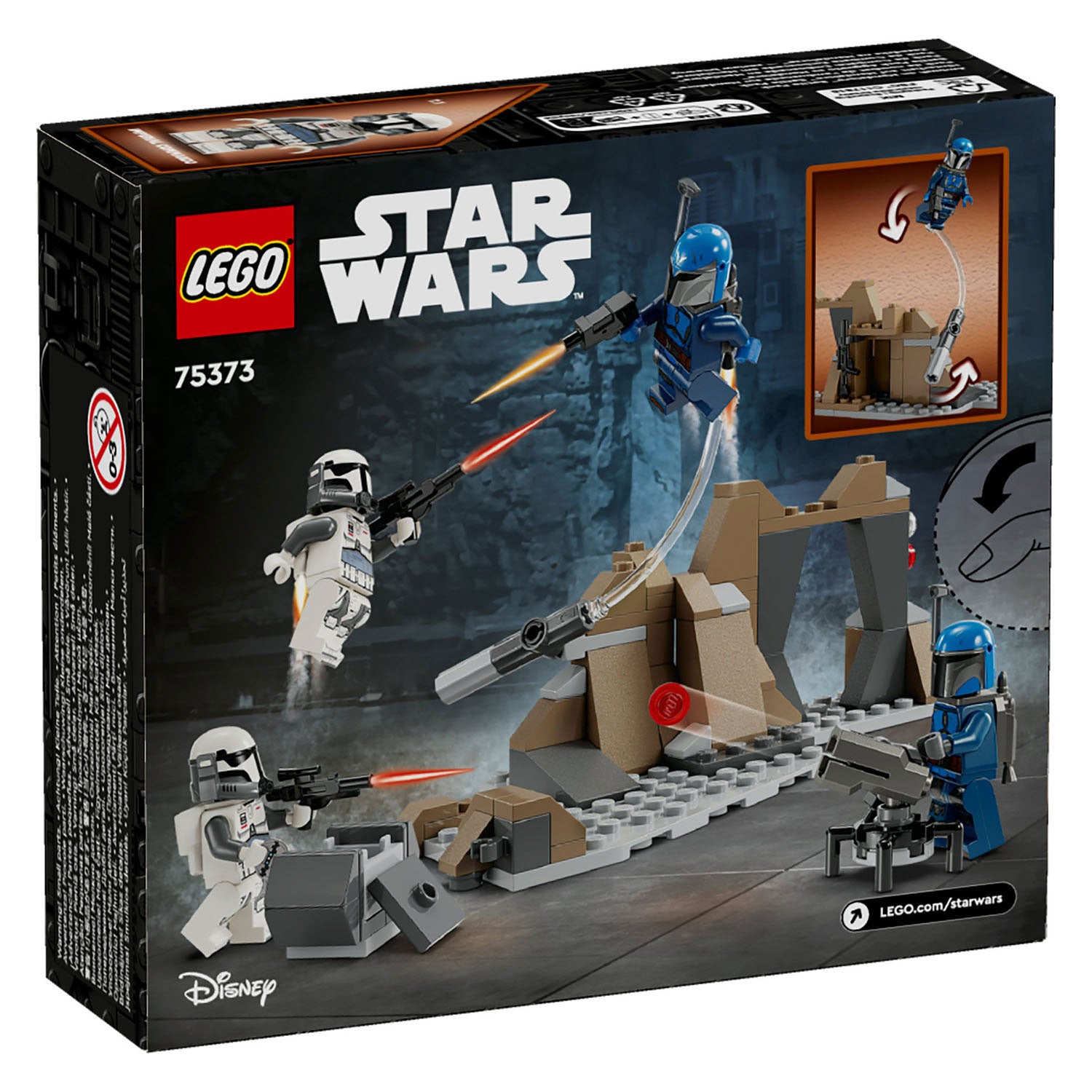 Lego star wars - hinderlaag op mandalore battle pack constructiespeelgoed (75373)