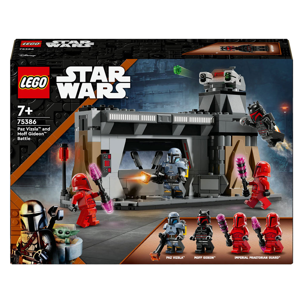 Lego star wars - paz vizsla en moff gideon duel constructiespeelgoed (75386)