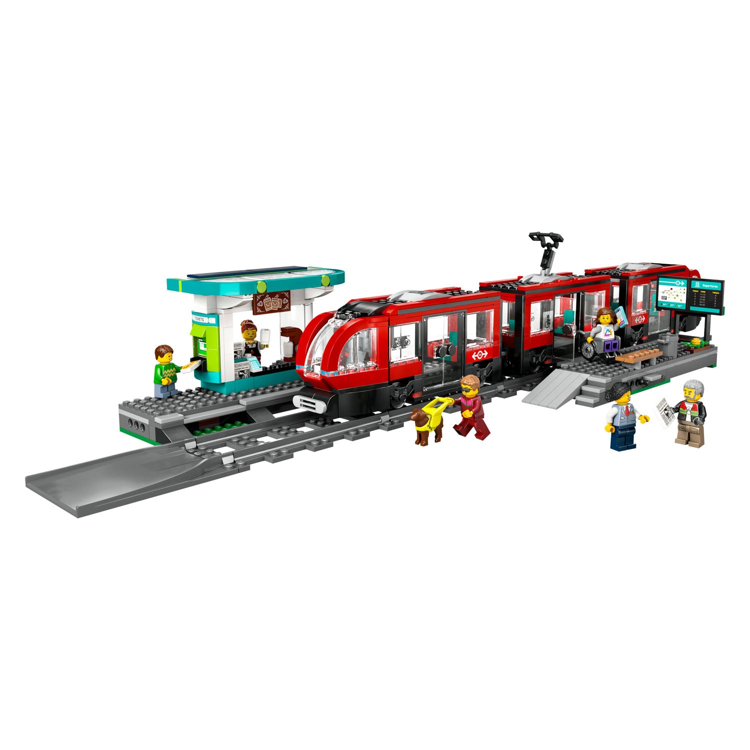Lego city 60423 stadstram en station