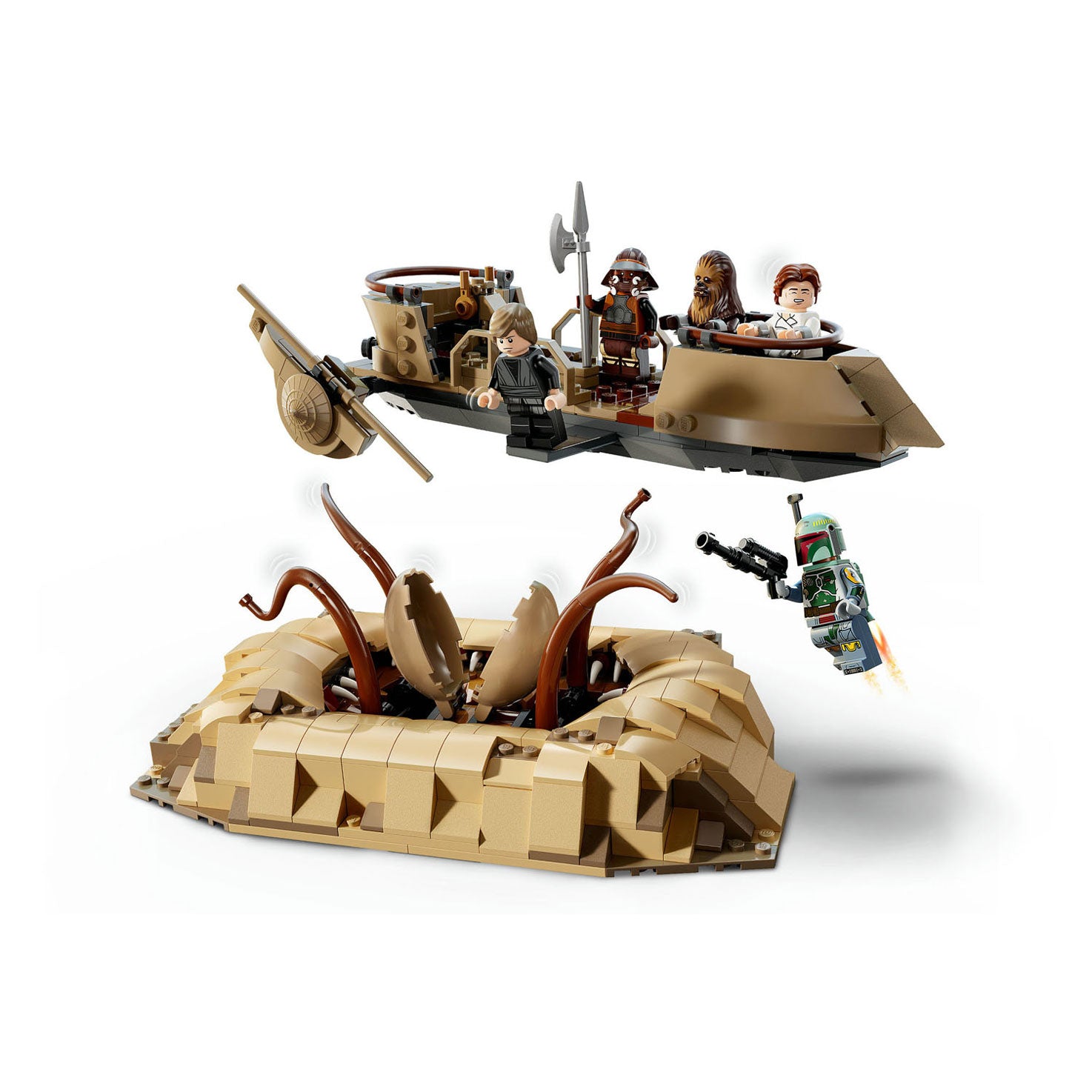 Lego star wars 75396 woestijnskiff en sarlacc-kuil