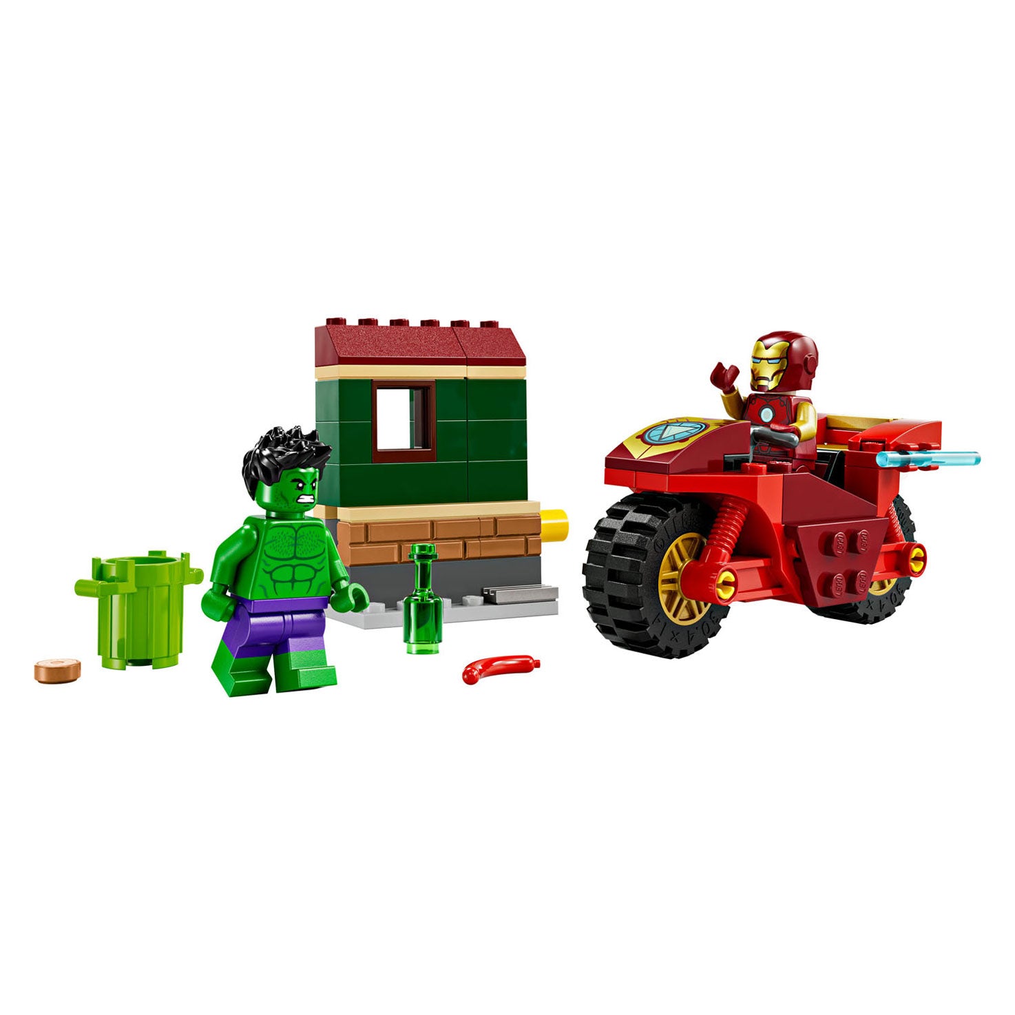 Lego super heroes 76287 iron man met motor en de hulk