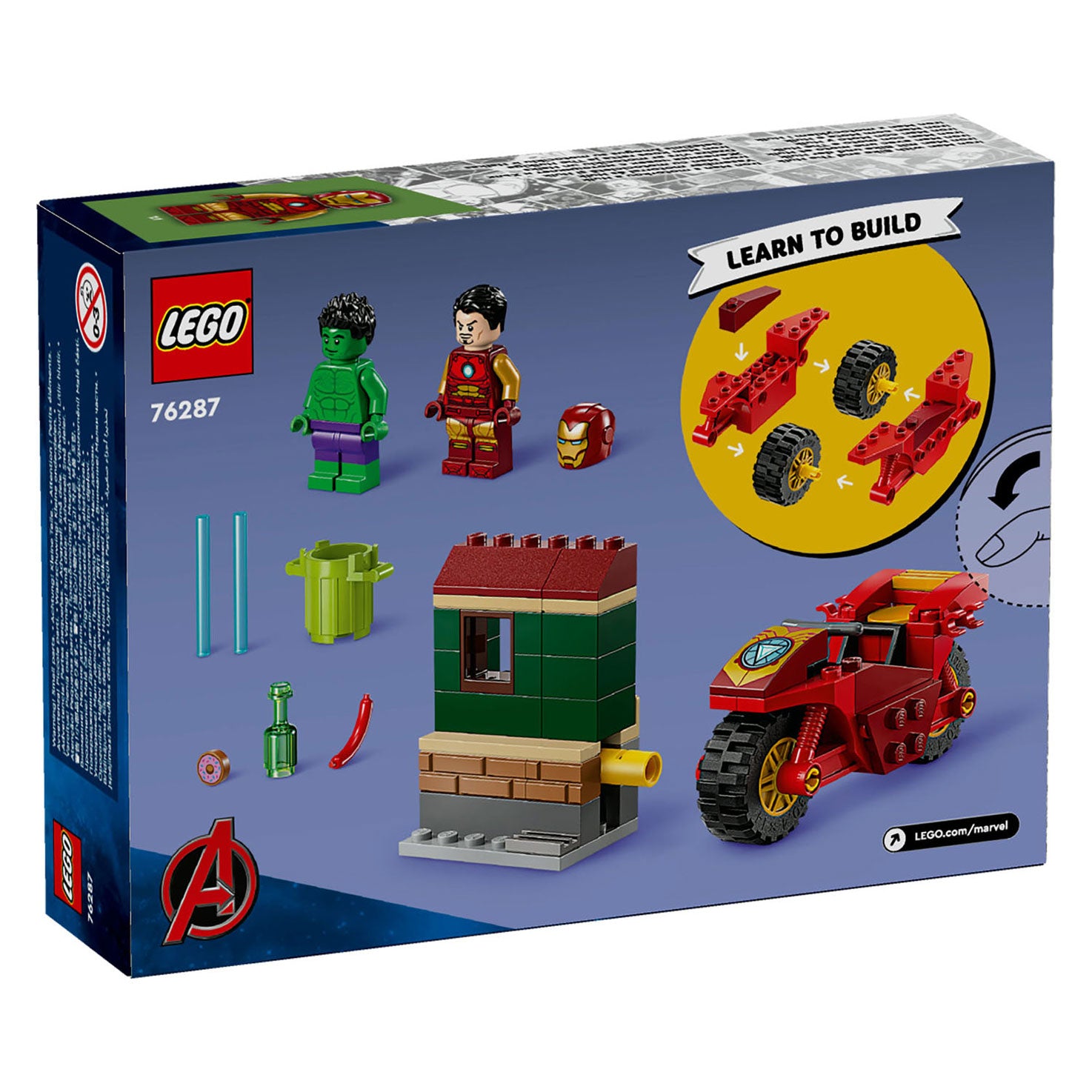Lego super heroes 76287 iron man met motor en de hulk