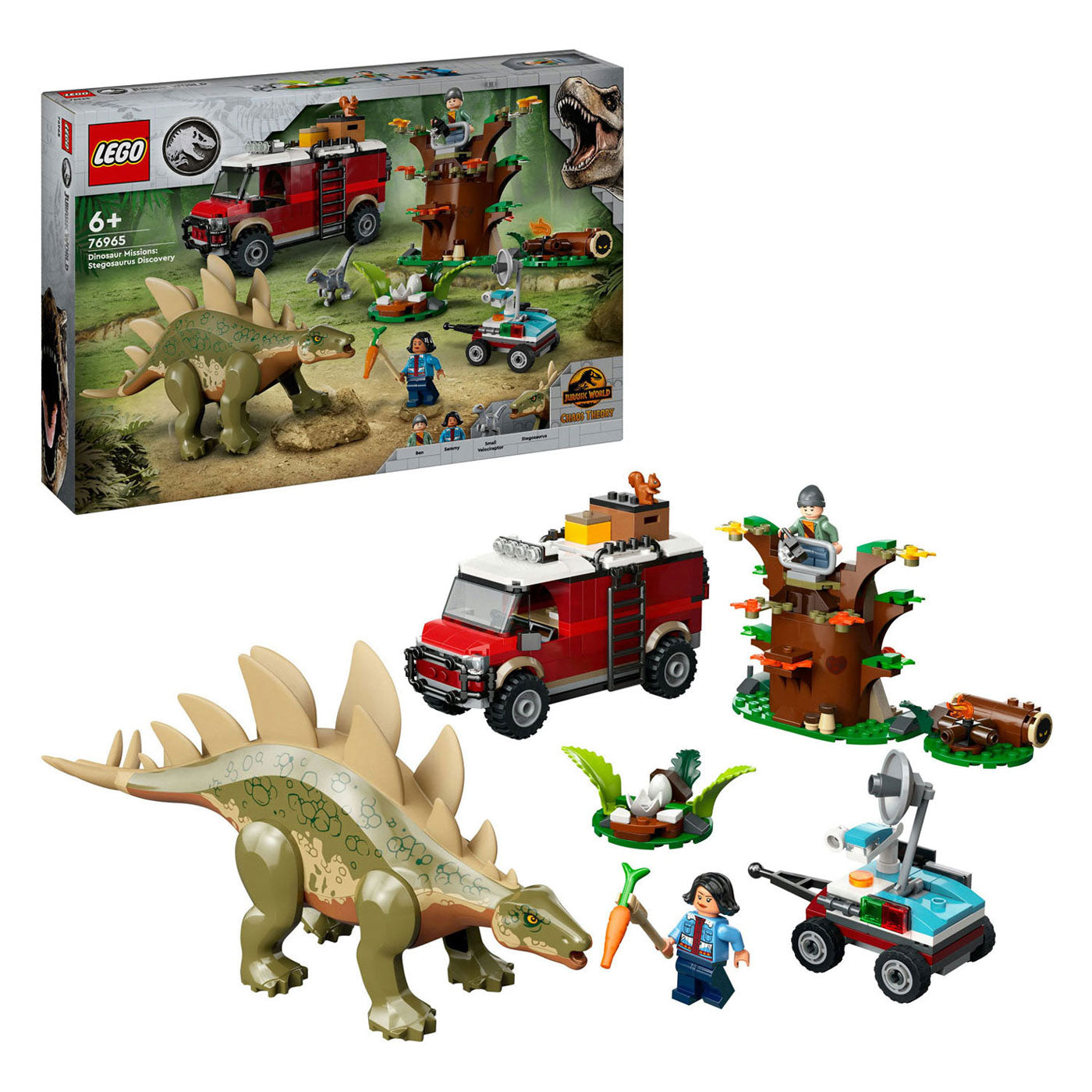 Lego jurassic world 76965 dinosaurusmissies: stegosaurus ontdekking