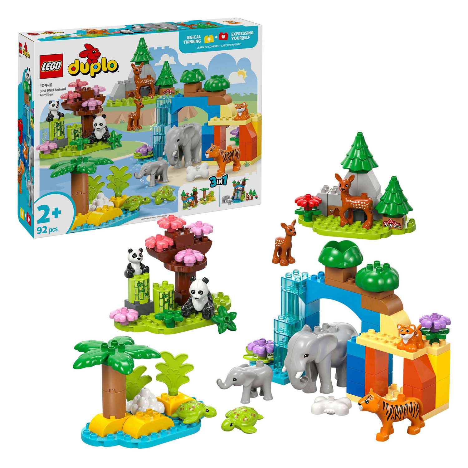 Lego duplo town 10446 3-in-1 families van wilde dieren