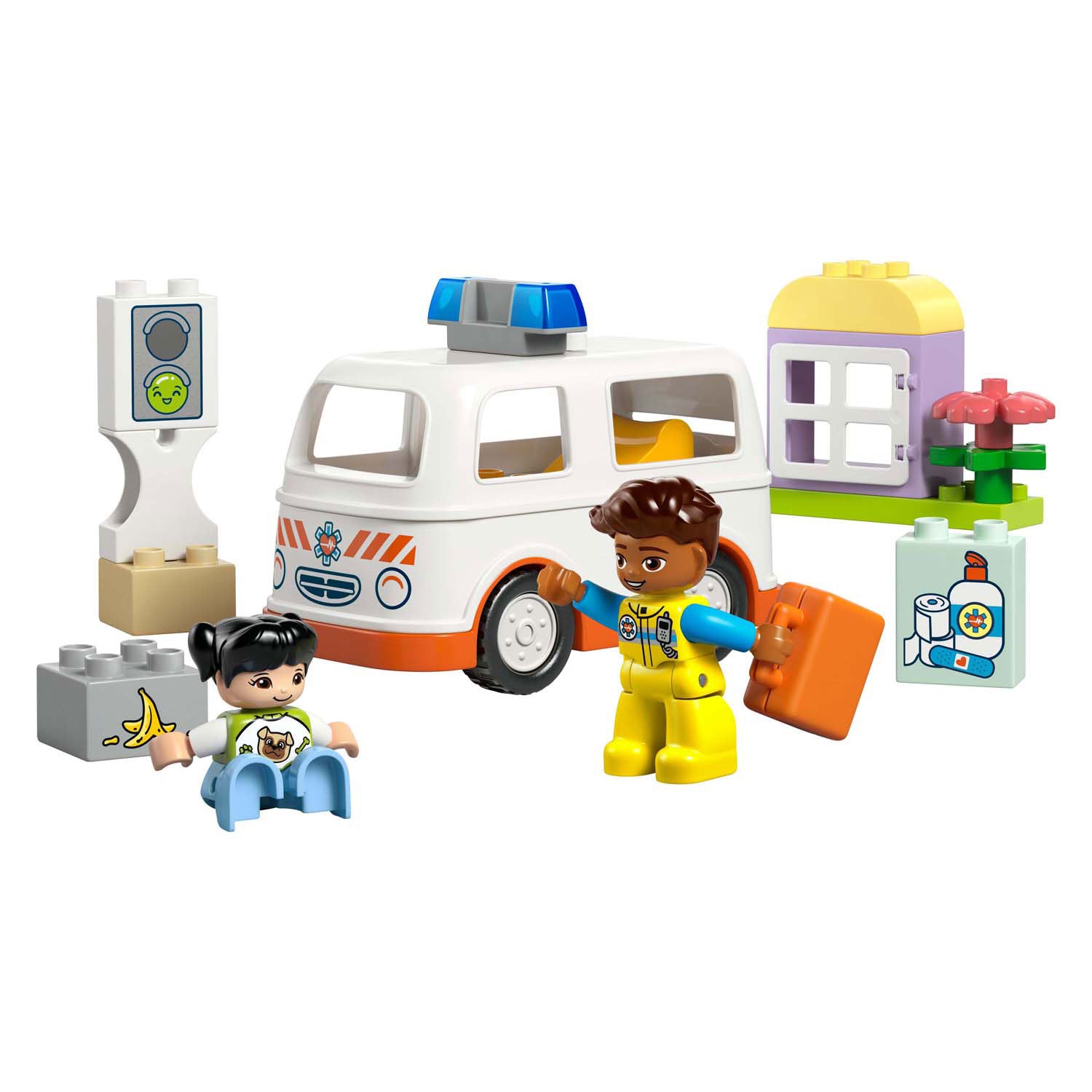 Lego Duplo Town 10447 ambulance met chauffeur