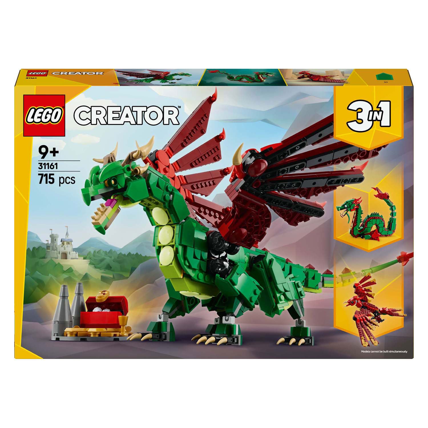 Lego creator 31161 zelfgemaakte draak