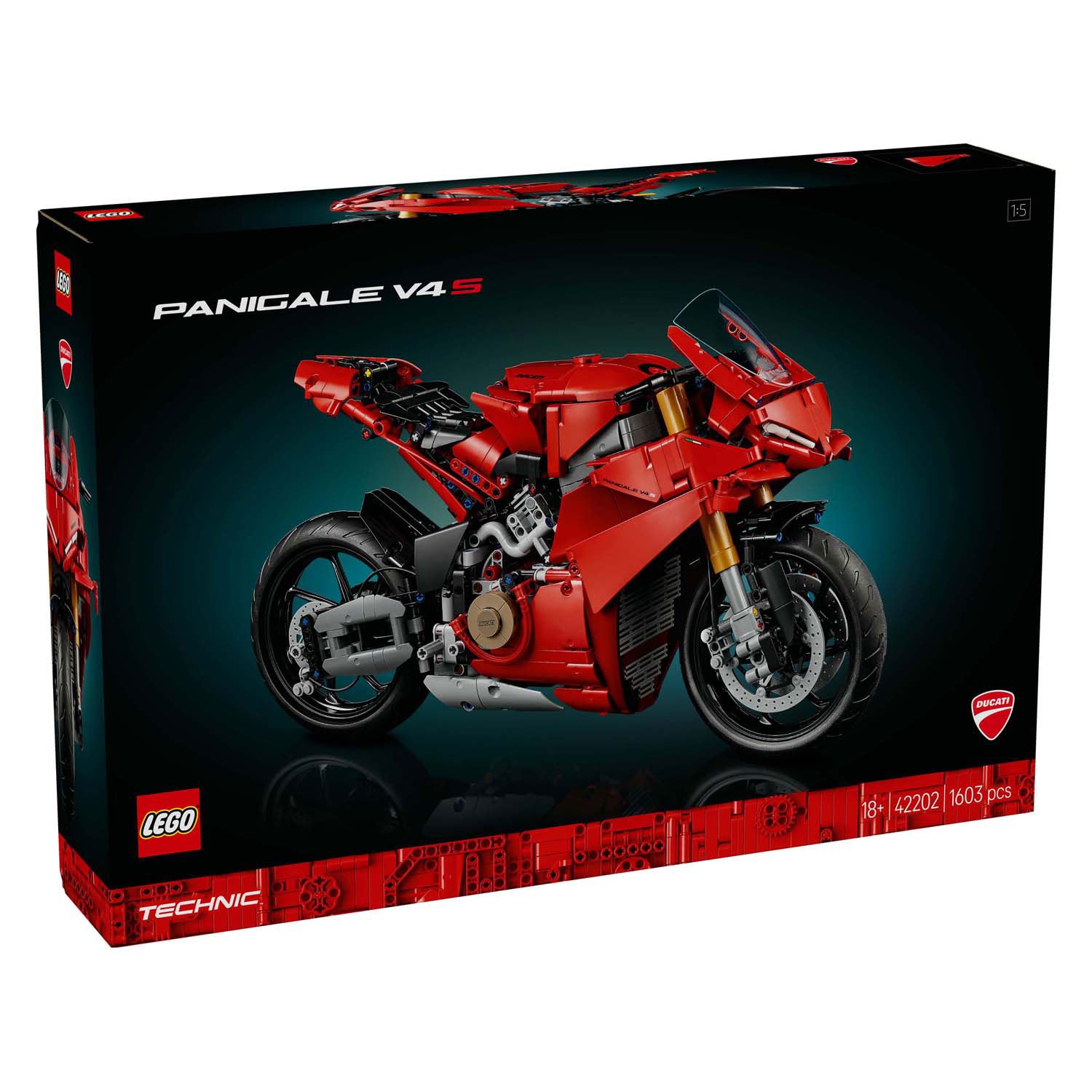 Lego technic 42202 ducati panigale v4 s motor