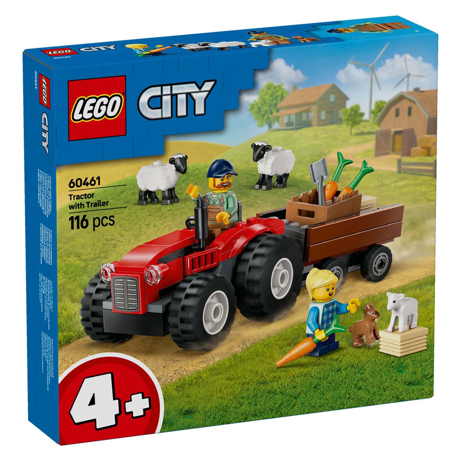 Lego city 60461 rode tractor met aanhanger en schapen